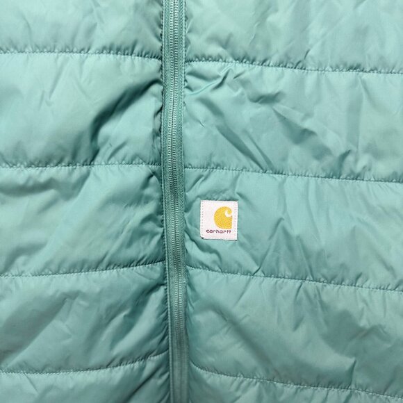 Carhartt Women's XL Rain Defender Relaxed Fit Lightweight Insulated Vest sage - Picture 9 of 13
